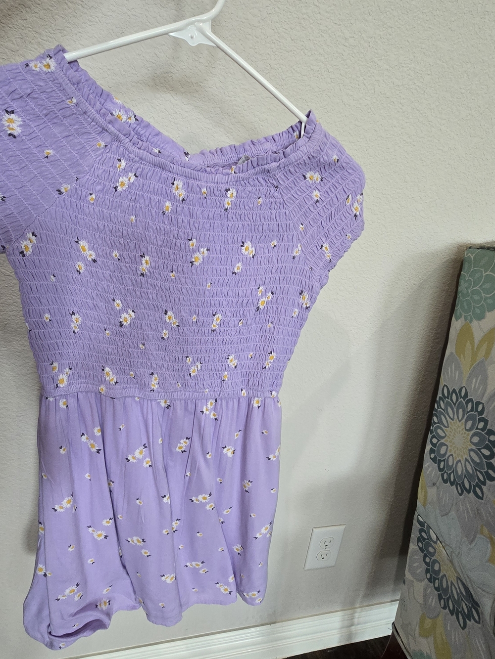 Lilac Floral Smocked Kids Dress - Lightweight Summer Style